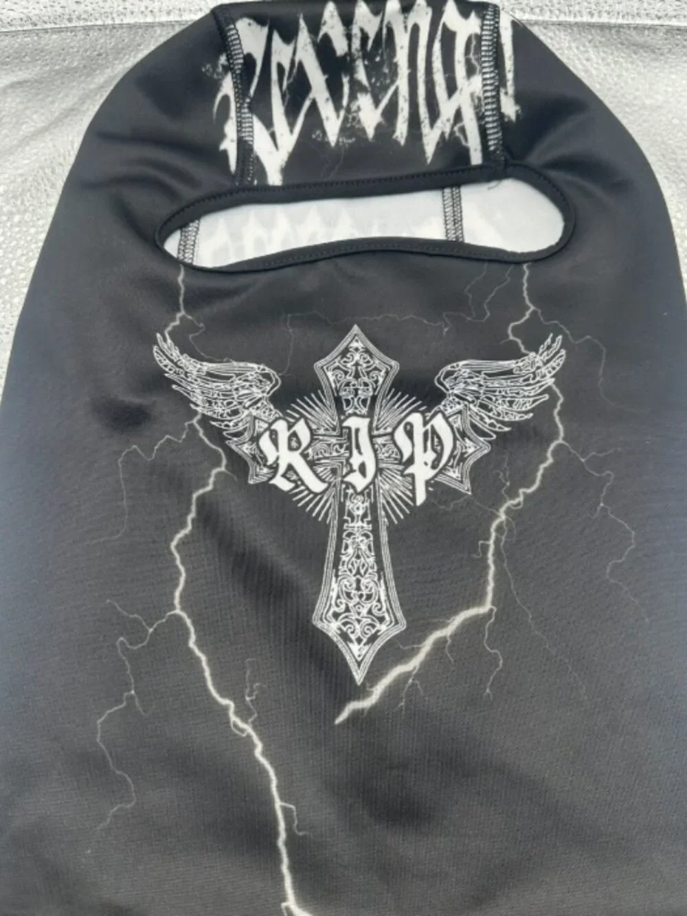 Revenge x Anuel AA Cross Lightning Ski Mask